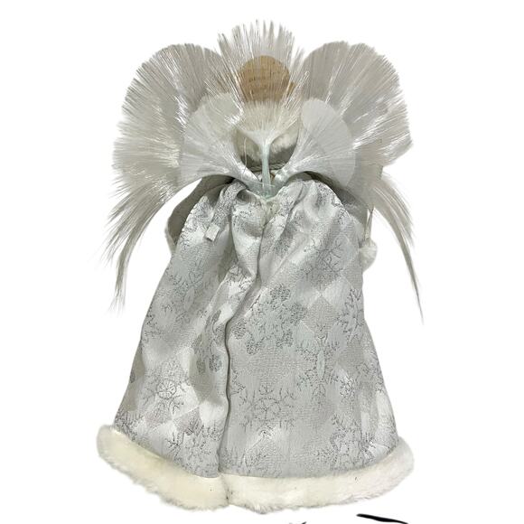 Fiber Optics Angel Tree Topper Vintage Traditional Holiday Christmas Decor 13” - Picture 7 of 9